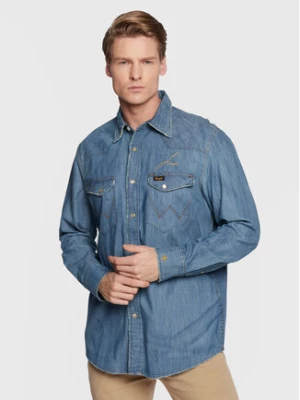 Wrangler Koszula jeansowa LEON BRIDGES W5M0CX31O 112328528 Niebieski Regular Fit