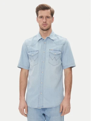Wrangler Koszula jeansowa Western 112362742 Niebieski Regular Fit