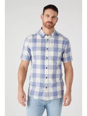Wrangler Koszula - Regular fit - w kolorze biało-błękitnym rozmiar: 3XL