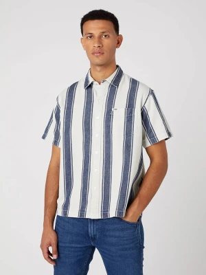 Wrangler Koszula - Regular fit - w kolorze biało-granatowym rozmiar: 3XL
