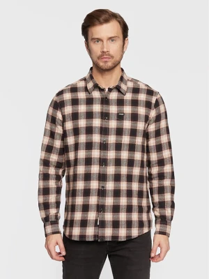 Wrangler Koszula - Regular fit - w kolorze brązowo-kremowym rozmiar: S