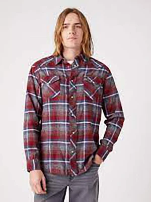 Wrangler Koszula - Regular fit - w kolorze czerwono-niebieskim rozmiar: XL