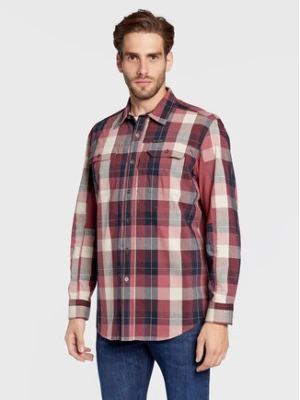 Wrangler Koszula WA5B5R17G 112324306 Bordowy Regular Fit