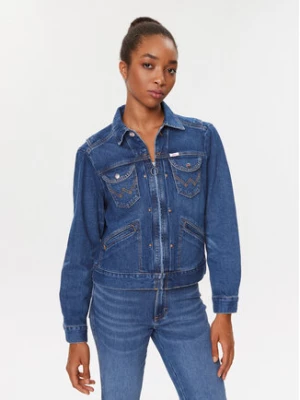 Wrangler Kurtka jeansowa Jen 112346210 Niebieski Regular Fit