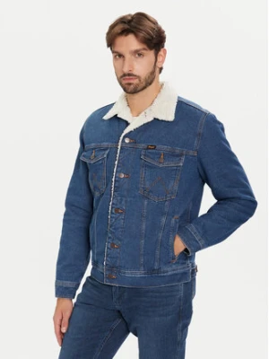 Wrangler Kurtka jeansowa Sherpa Classic 112371440 Niebieski Regular Fit