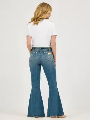 Zdjęcie produktu Wrangler Lainey Wilson Bejeweled Bell Bottoms Rock Wash Size 32 x32