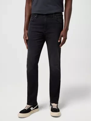 Wrangler Larston High Stretch Slim Tapered Jean Black Fog Size 40 x32