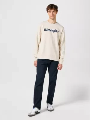 Wrangler Logo Crew Sweat Vintage White Size