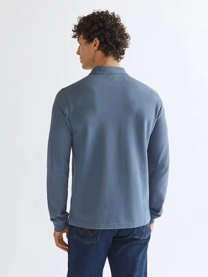 Wrangler Long Sleeve Regular Polo Shirt Bering Sea