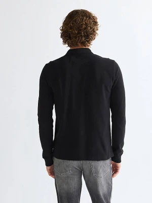 Wrangler Long Sleeve Regular Polo Shirt Black