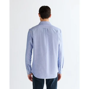 Wrangler Long Sleeve Regular Shirt Oxford Blue Size