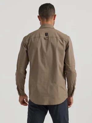 Wrangler Long Sleeve Rugged Utility Shirt Bungee Cord Size