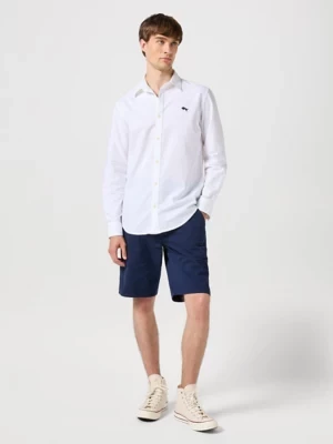 Wrangler Long Sleeve Shirt White Oxford Size