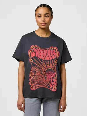 Zdjęcie produktu Wrangler Loose Girlfriend Tee Faded Black Size