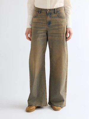 Wrangler Low Rise Loose Ultra Barrel Jean Warm Dunes Size 31 x32