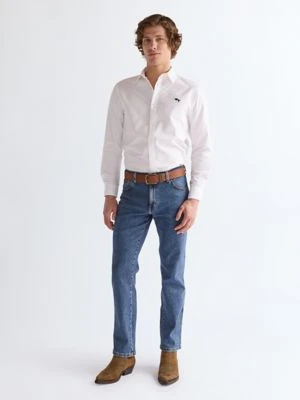 Wrangler Metal Loop Leather Belt Cognac Size