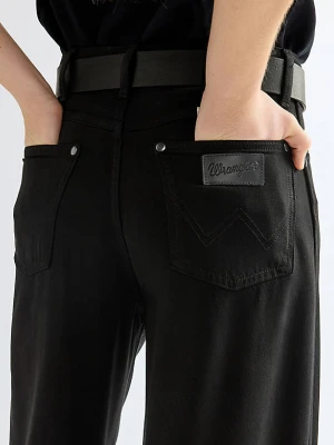 Wrangler Oval Leather Belt Black