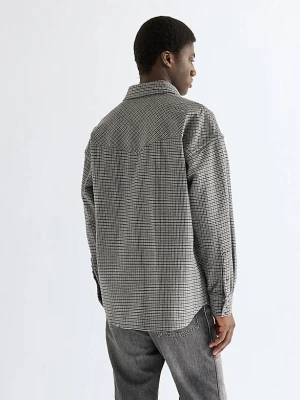 Wrangler Oversized Western Shirt Black Heather