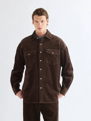 Wrangler Oversized Western Shirt Coffee