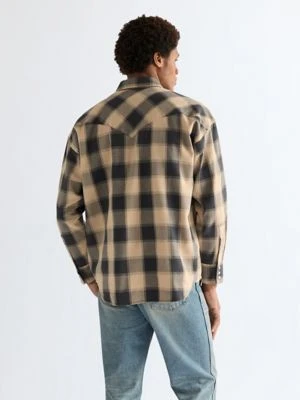 Wrangler Oversized Western Shirt Curds And Whey Size