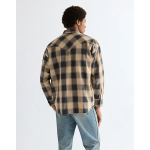 Wrangler Oversized Western Shirt Curds And Whey Size