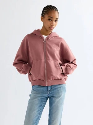 Wrangler Oversized Zip Up Hoodie Rose Brown