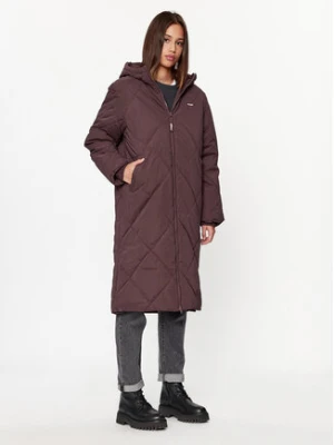Wrangler Płaszcz zimowy 112342650 Bordowy Regular Fit
