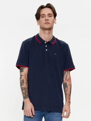 Wrangler Polo 112350403 Granatowy Regular Fit