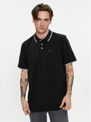 Wrangler Polo 112350404 Czarny Regular Fit