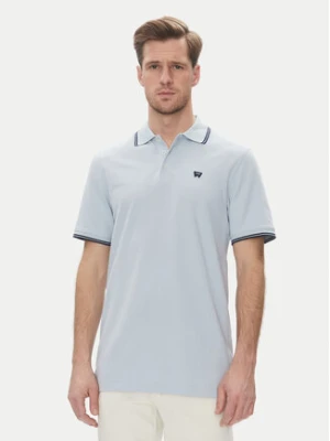 Wrangler Polo 112362830 Błękitny Regular Fit