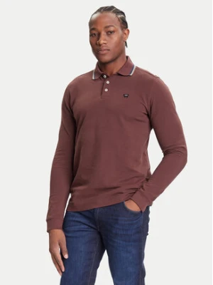 Wrangler Polo 112371508 Brązowy Regular Fit