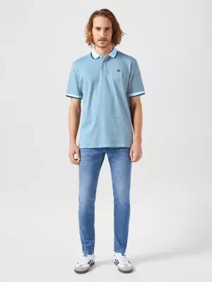 Wrangler Polo Shirt Dreamblue Size