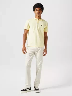 Wrangler Refined Polo Shirt Yellow Size