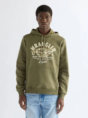 Wrangler Regular Americana Hoodie Olive Night