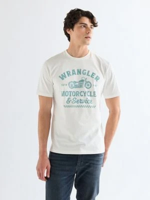 Wrangler Regular Americana Tee Worn White Size