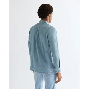 Wrangler Regular Chambray Shirt Indigo Size