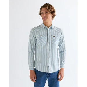Wrangler Regular Chambray Shirt Light Stripe