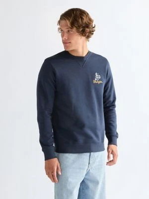 Wrangler Regular Embroidery Crew Navy Size