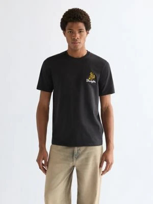 Wrangler Regular Embroidery Tee Black Size