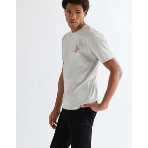 Wrangler Regular Embroidery Tee Mid Grey Mel Size