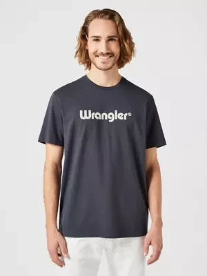 Wrangler Regular Frame Logo Tee Black Size