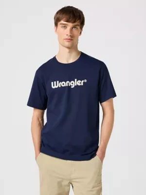 Wrangler Regular Frame Logo Tee Navy Size