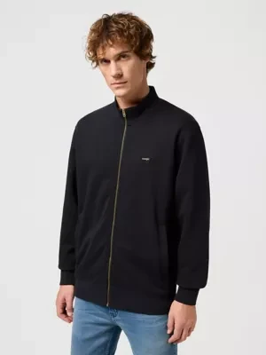 Wrangler Regular Funnel Neck Zip Black Size