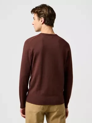 Wrangler Regular Knit Sweater Mahogany Size