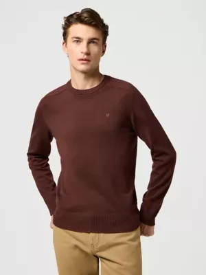 Wrangler Regular Knit Sweater Mahogany Size