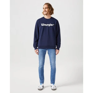 Wrangler Regular Logo Crew Sweat Navy Size