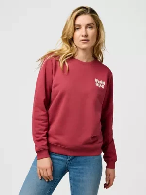 Zdjęcie produktu Wrangler Regular Logo Sweat Earth Red Size