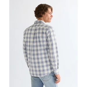 Wrangler Regular One Pocket Shirt Blue White
