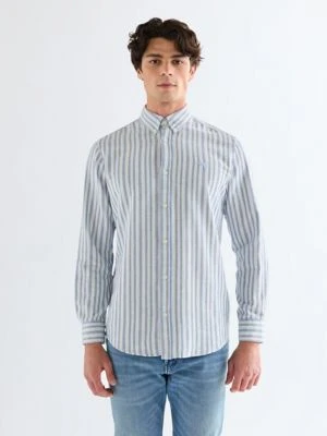 Wrangler Regular Oxford Shirt Blue Multi Size