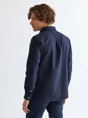 Wrangler Regular Oxford Shirt Dark Navy Size